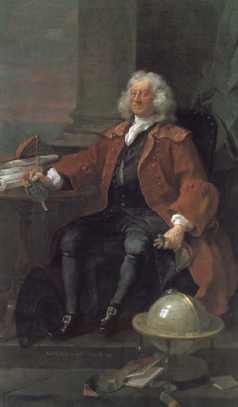 William Hogarth Colum captain oil painting image